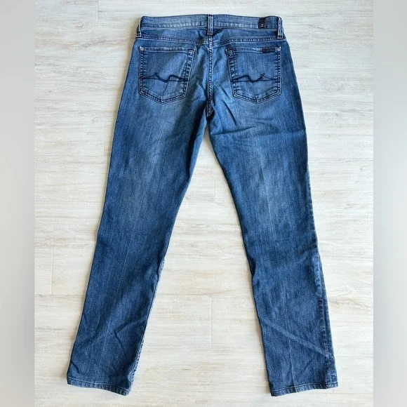 7 For All Man Kind Straight Leg Jeans - Picture 4 of 8